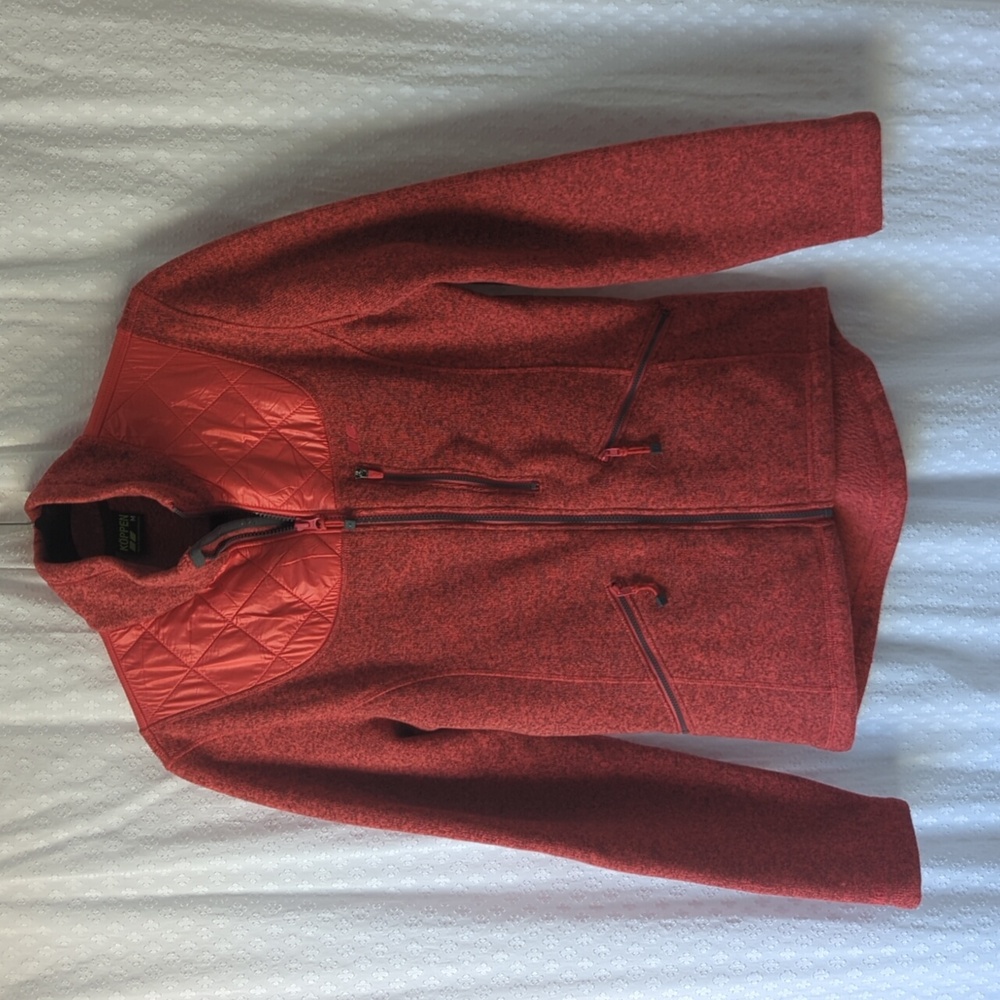 Koppen Primaloft Hybrid Jacket Coral Red Full Zip Hiking Active, Women's M